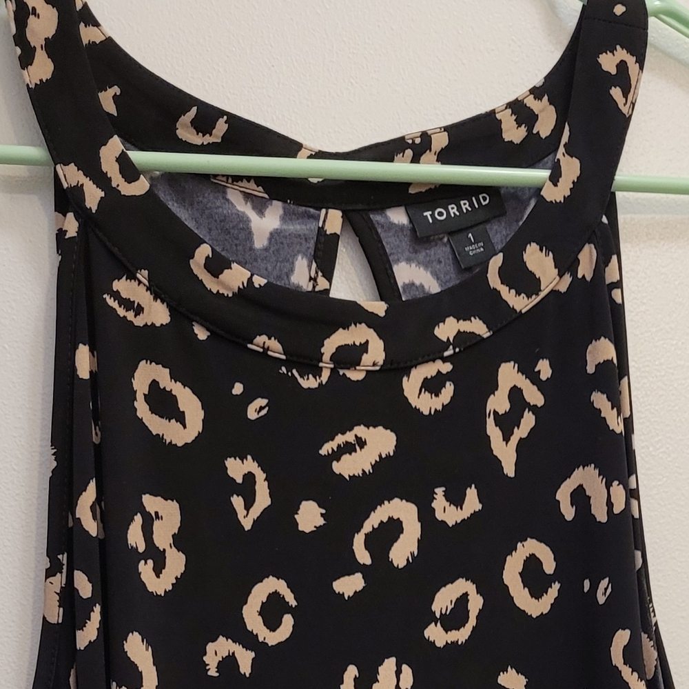 Torrid Leopard Print High Neck Tank